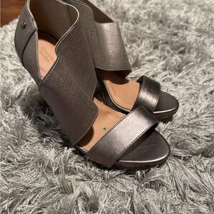 Stylish Silver Women's Heels